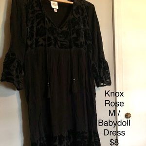 black babydoll dress